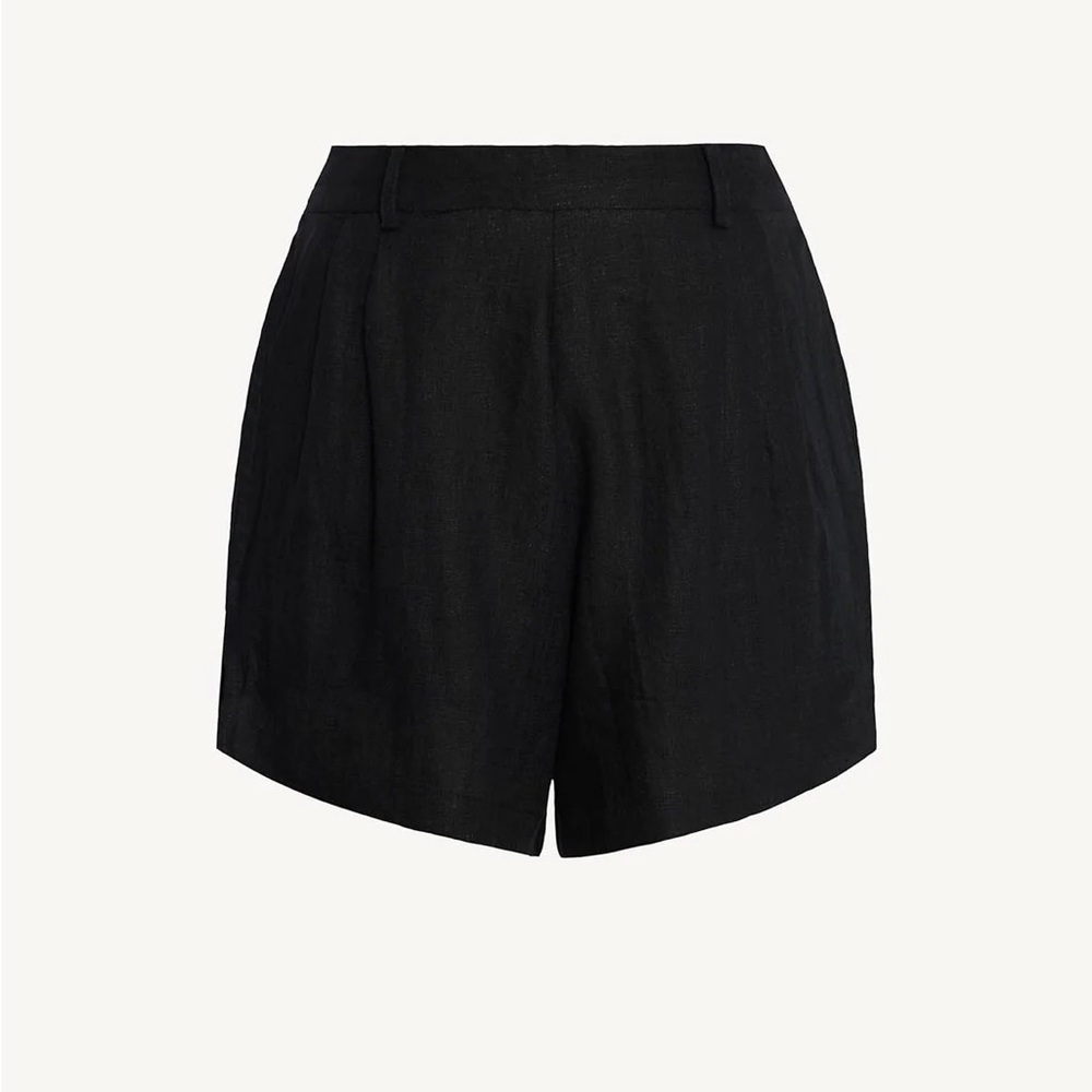 Vitamin A Swim Black Linen Shorts Size M NWT